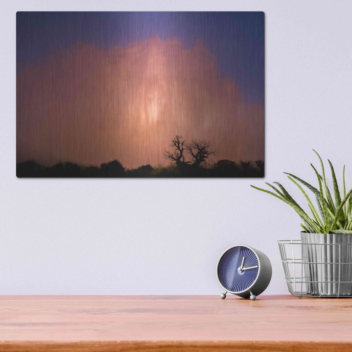 'Arches Morning Fog - Arches National Park' by Darren White – Metal Wall Art, 16x12 room view