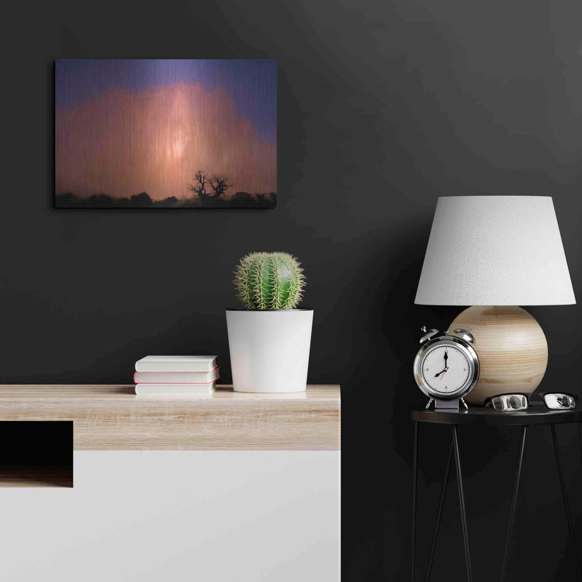 'Arches Morning Fog - Arches National Park' by Darren White – Metal Wall Art, 24x16 room view