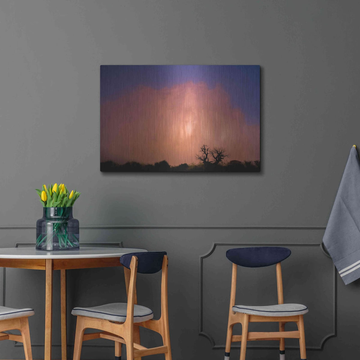 'Arches Morning Fog - Arches National Park' by Darren White – Metal Wall Art, 36x24 room view