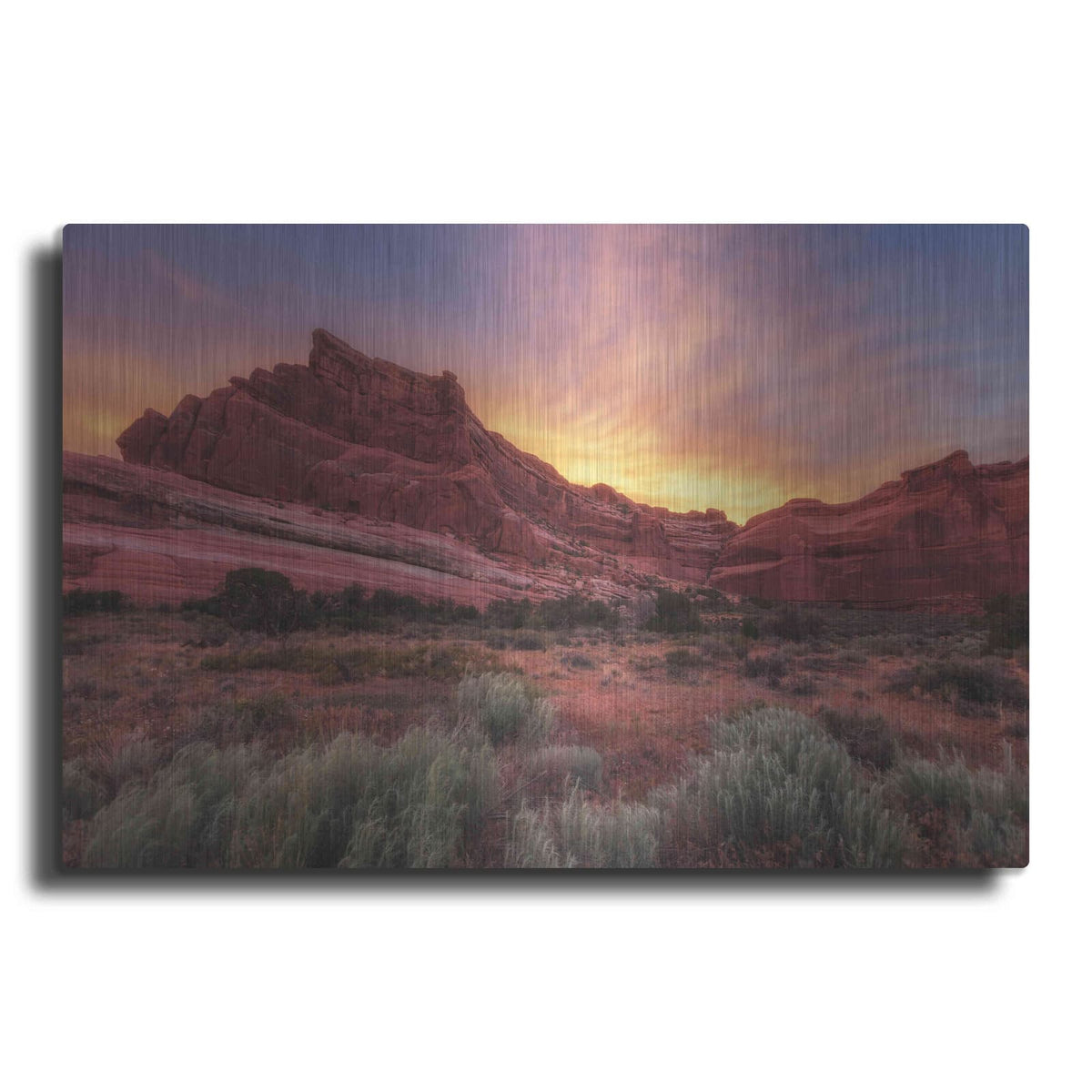'Arches Sky Fire - Arches National Park' by Darren White – Metal Wall Art