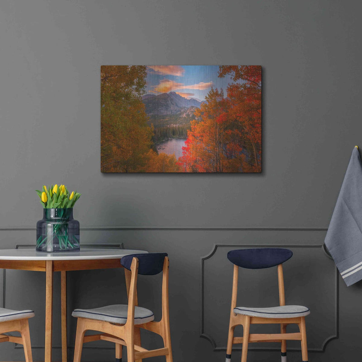 'Autumn's Breath - Rocky Mountain National Park' by Darren White – Metal Wall Art, 36x24 room view