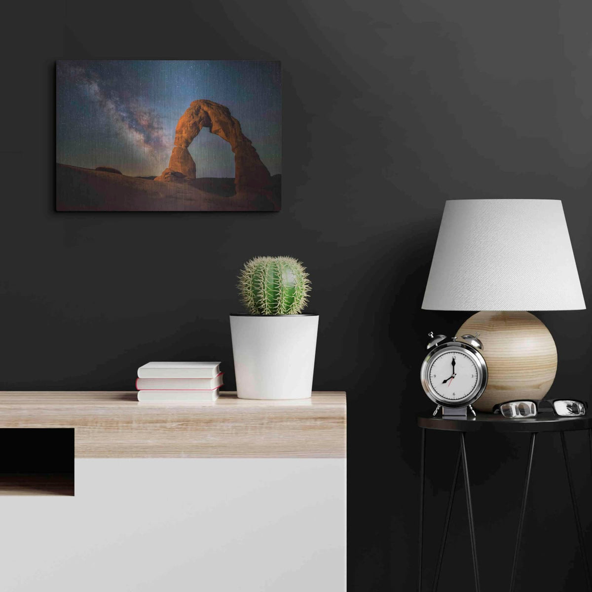 'Delicate Air Glow - Arches National Park' by Darren White – Metal Wall Art, 24x16 room view