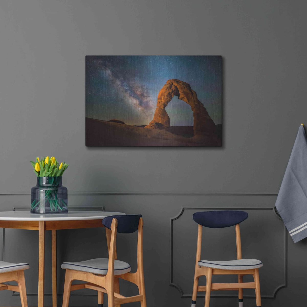 'Delicate Air Glow - Arches National Park' by Darren White – Metal Wall Art, 36x24 room view