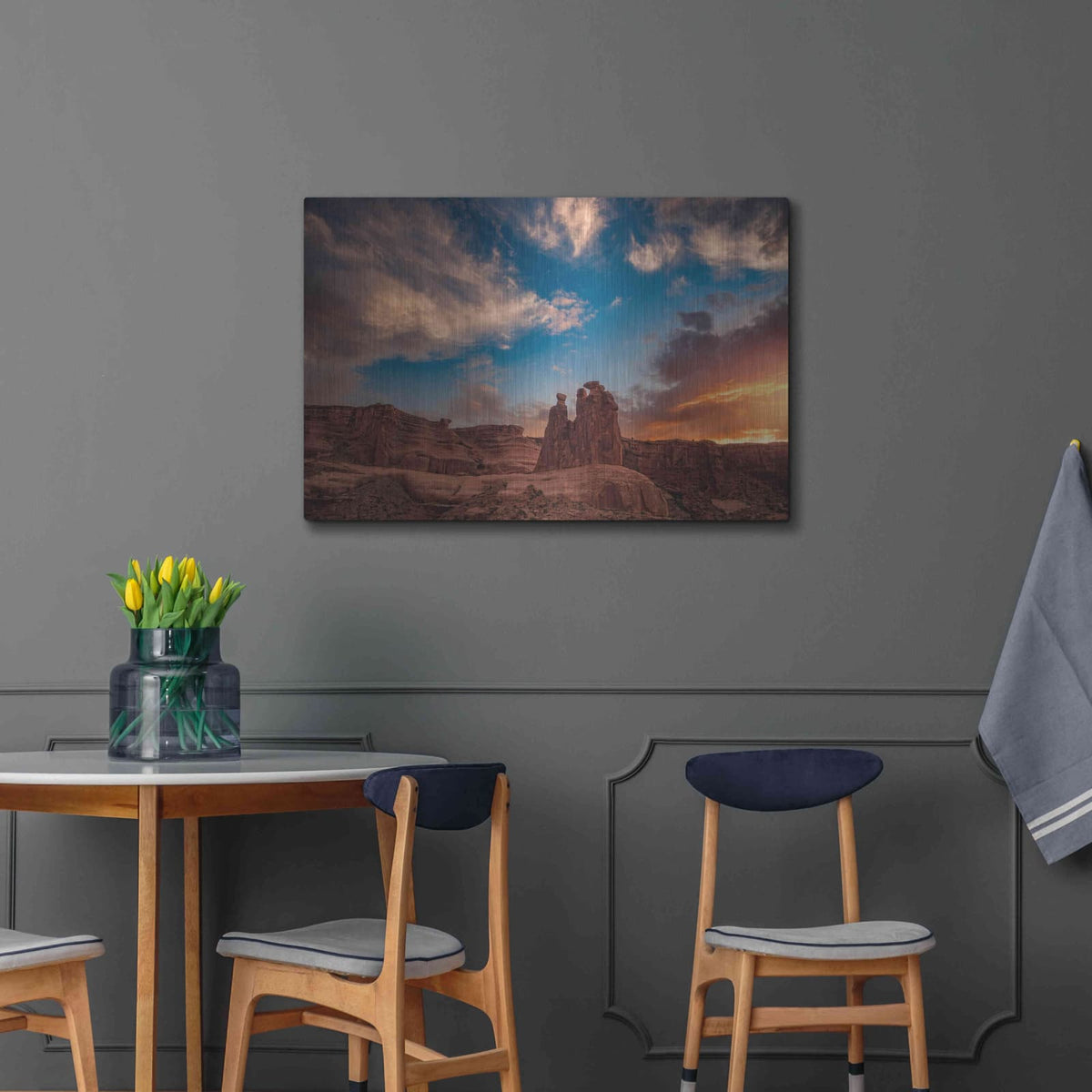 'Glowing Gossips - Arches National Park' by Darren White – Metal Wall Art, 36x24 room view