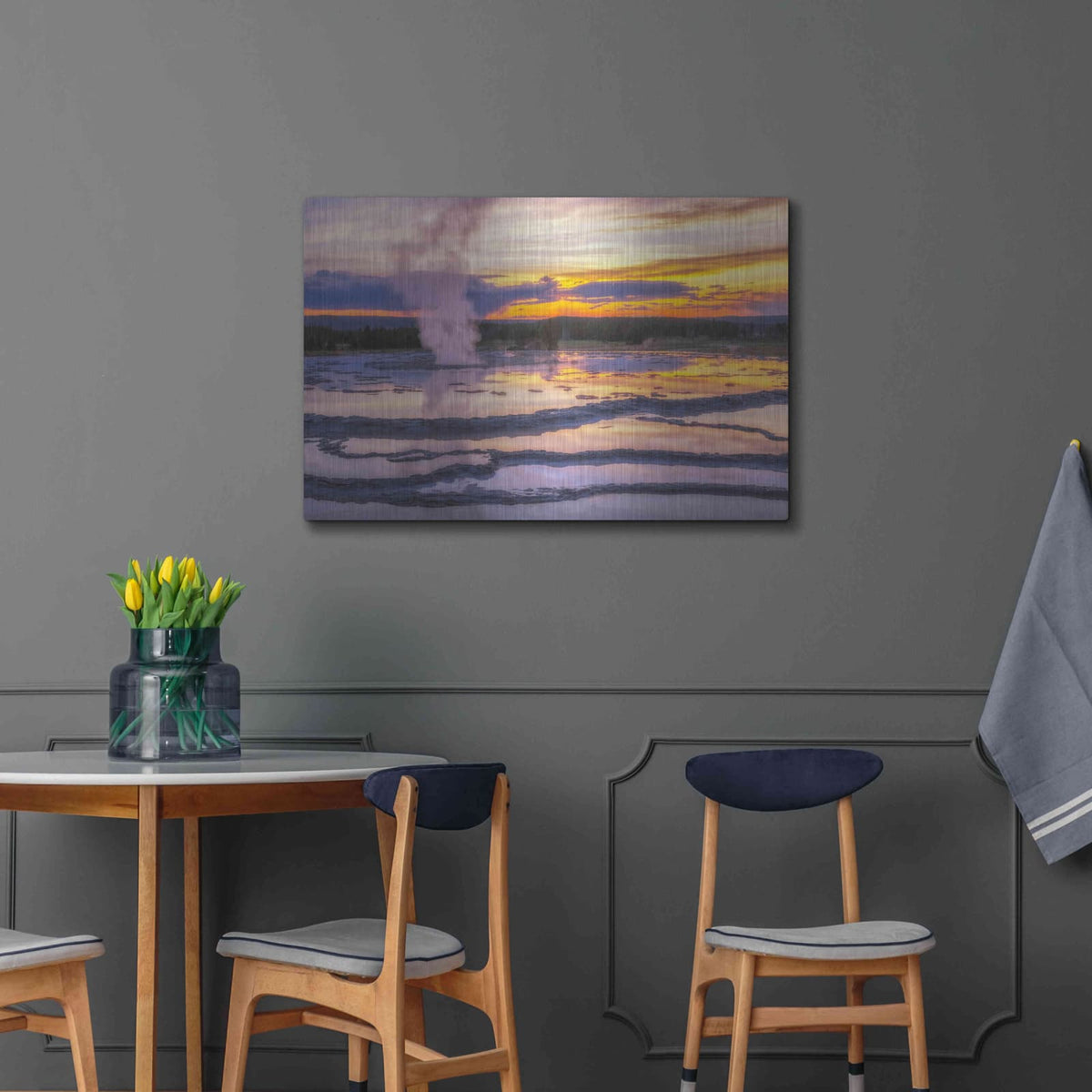 'Great Sunset - Grand Teton National Park' by Darren White – Metal Wall Art, 36x24 room view