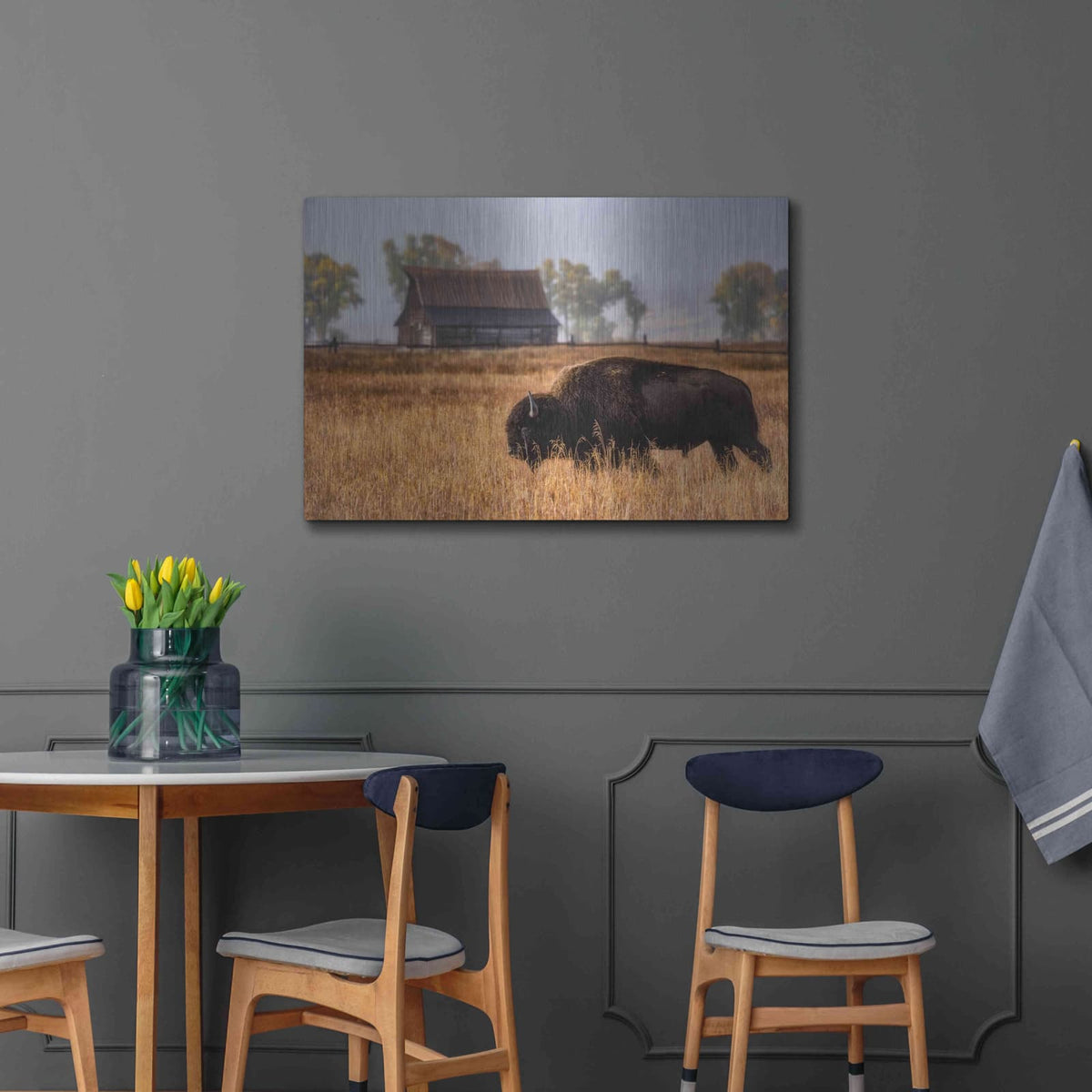 'Home on the Range - Grand Teton National Park' by Darren White – Metal Wall Art, 36x24 room view