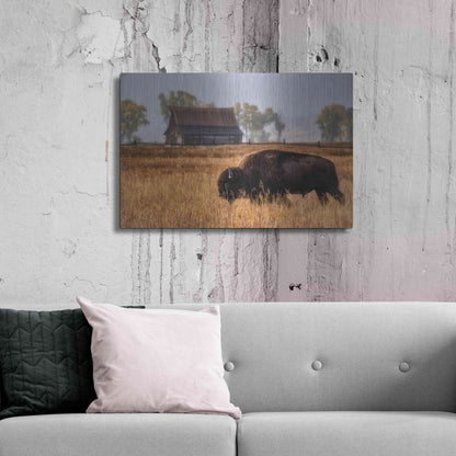 Luxe Metal Art 'Home on the Range - Grand Teton National Park' by Darren White, Metal Wall Art,36x24