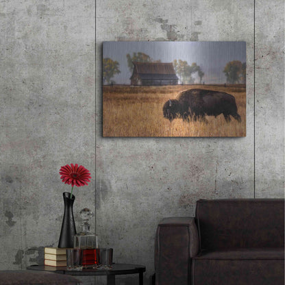 Luxe Metal Art 'Home on the Range - Grand Teton National Park' by Darren White, Metal Wall Art,36x24