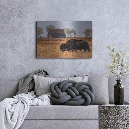 Luxe Metal Art 'Home on the Range - Grand Teton National Park' by Darren White, Metal Wall Art,36x24