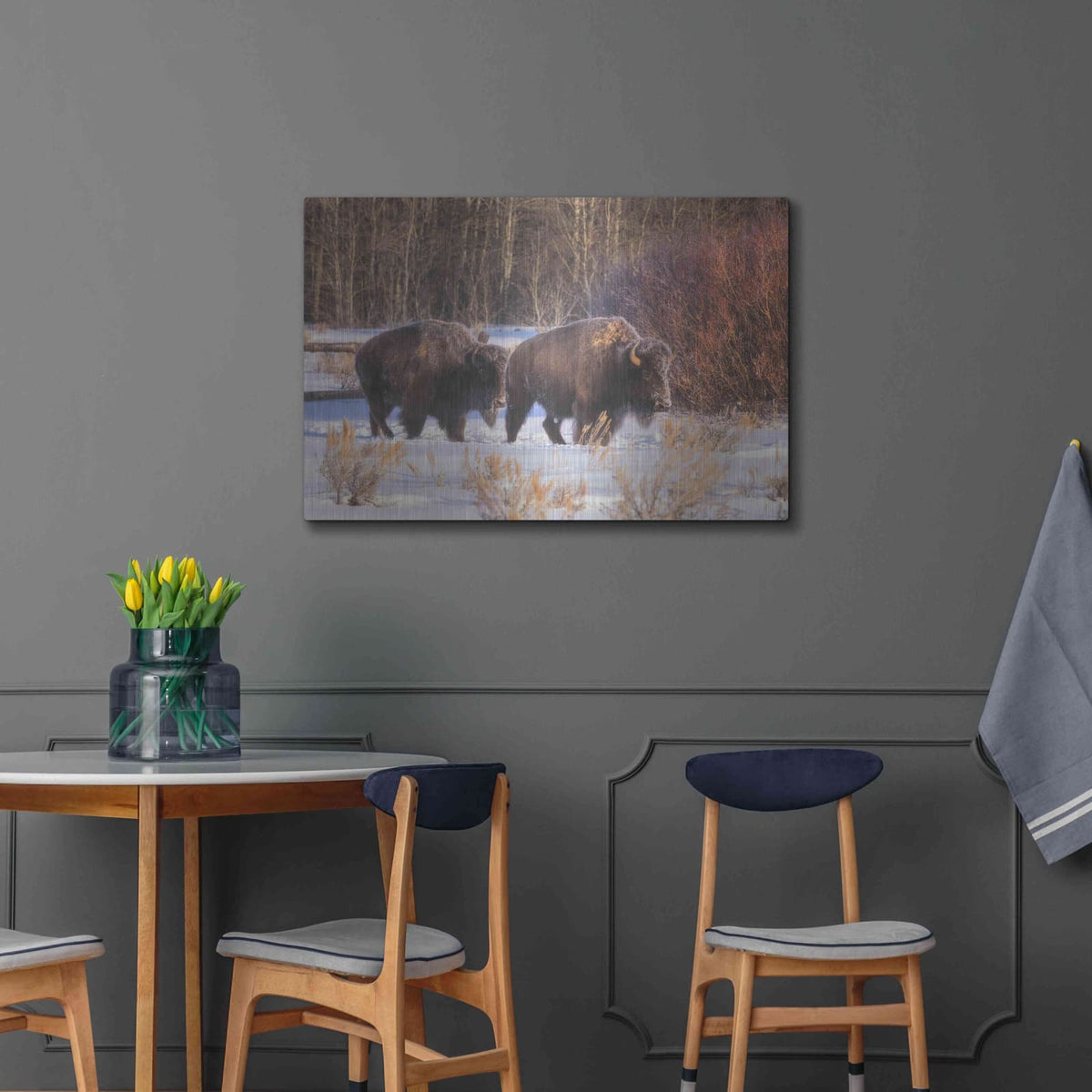 'Let's Go - Grand Teton National Park' by Darren White – Metal Wall Art, 36x24 room view