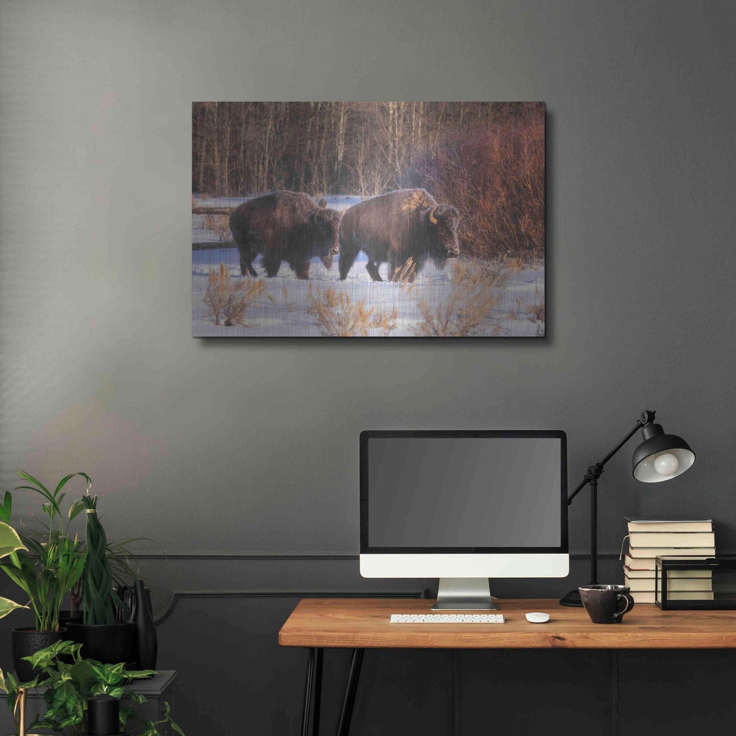 Luxe Metal Art 'Let's Go - Grand Teton National Park' by Darren White, Metal Wall Art,36x24