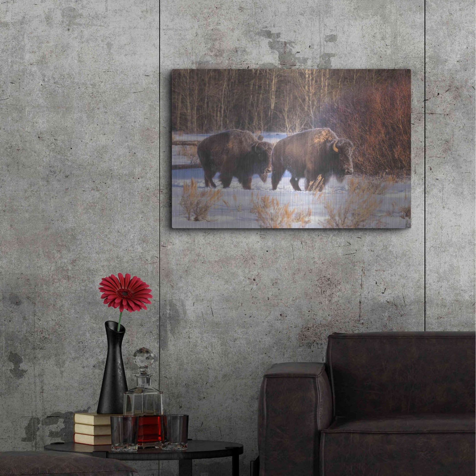 Luxe Metal Art 'Let's Go - Grand Teton National Park' by Darren White, Metal Wall Art,36x24