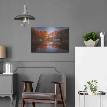 Luxe Metal Art 'Magic Morning Light - Rocky Mountain National Park' by Darren White, Metal Wall Art,24x16