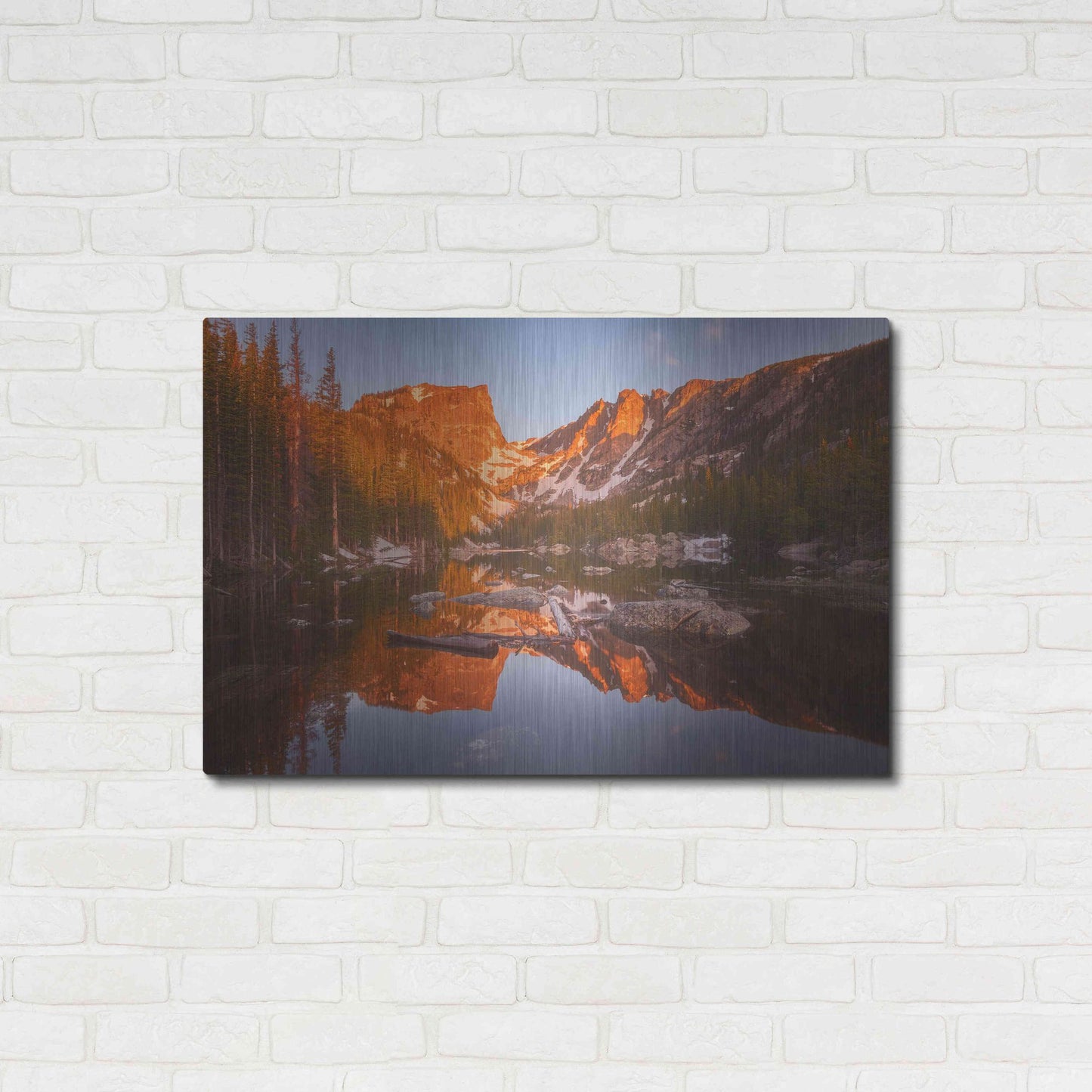 Luxe Metal Art 'Magic Morning Light - Rocky Mountain National Park' by Darren White, Metal Wall Art,36x24