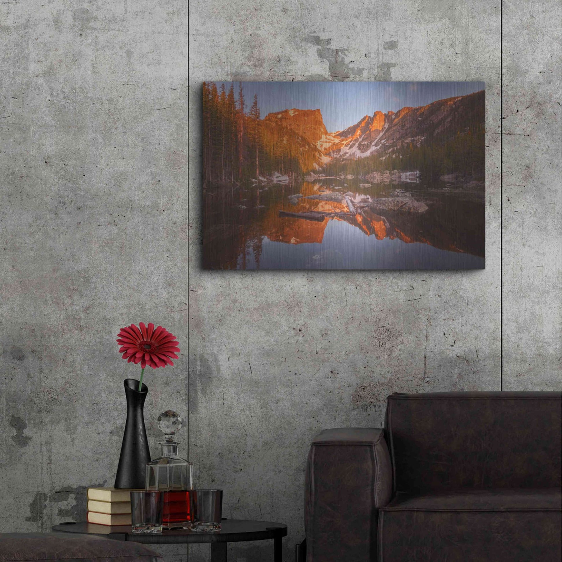 Luxe Metal Art 'Magic Morning Light - Rocky Mountain National Park' by Darren White, Metal Wall Art,36x24