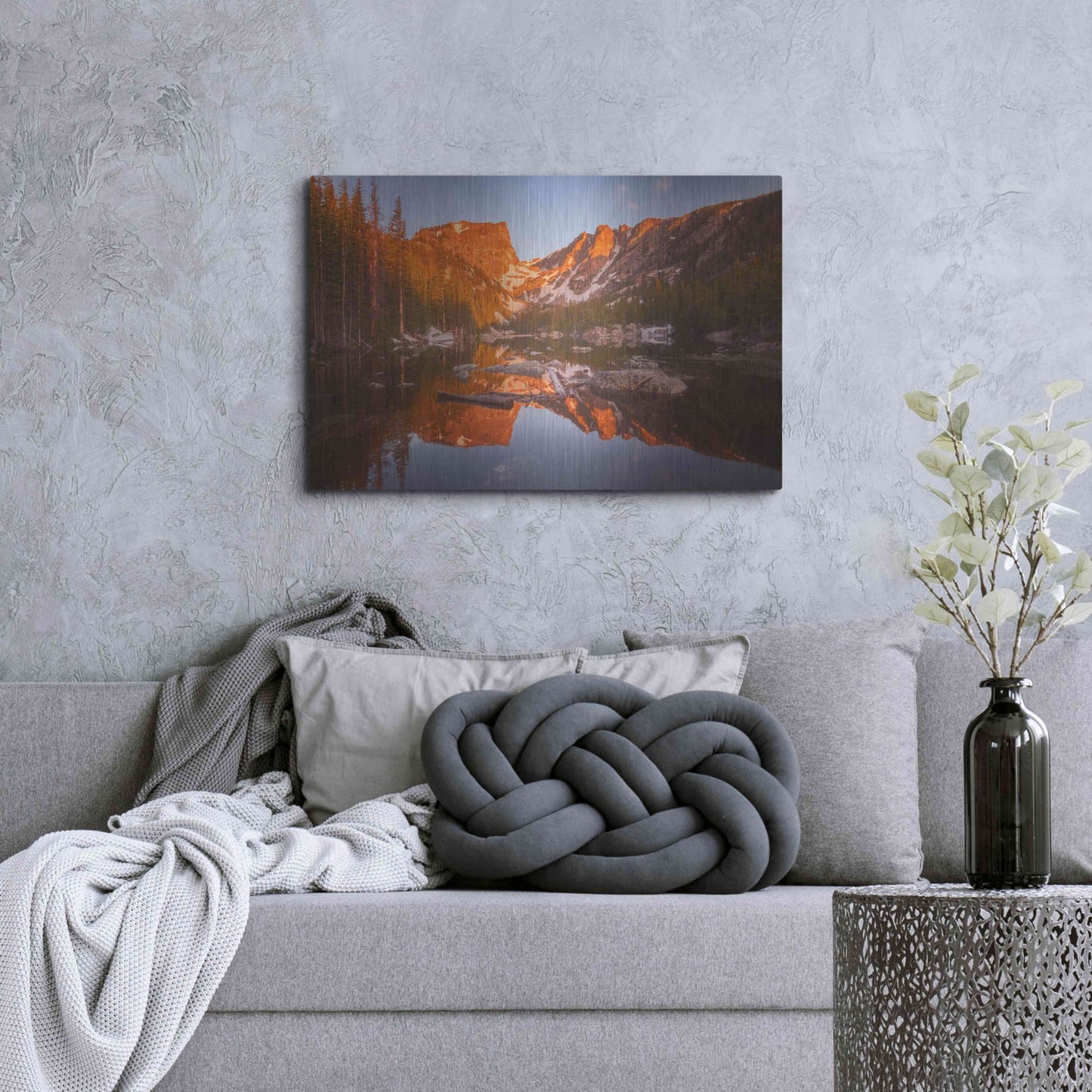 Luxe Metal Art 'Magic Morning Light - Rocky Mountain National Park' by Darren White, Metal Wall Art,36x24