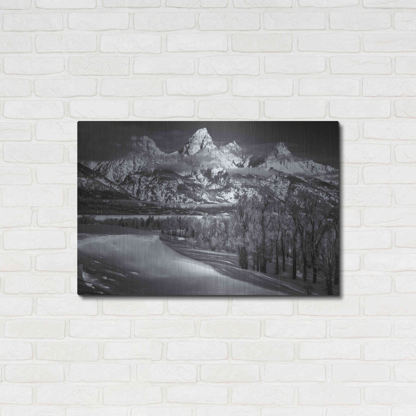 Luxe Metal Art 'Majestic Peaks - Grand Teton National Park' by Darren White, Metal Wall Art,36x24