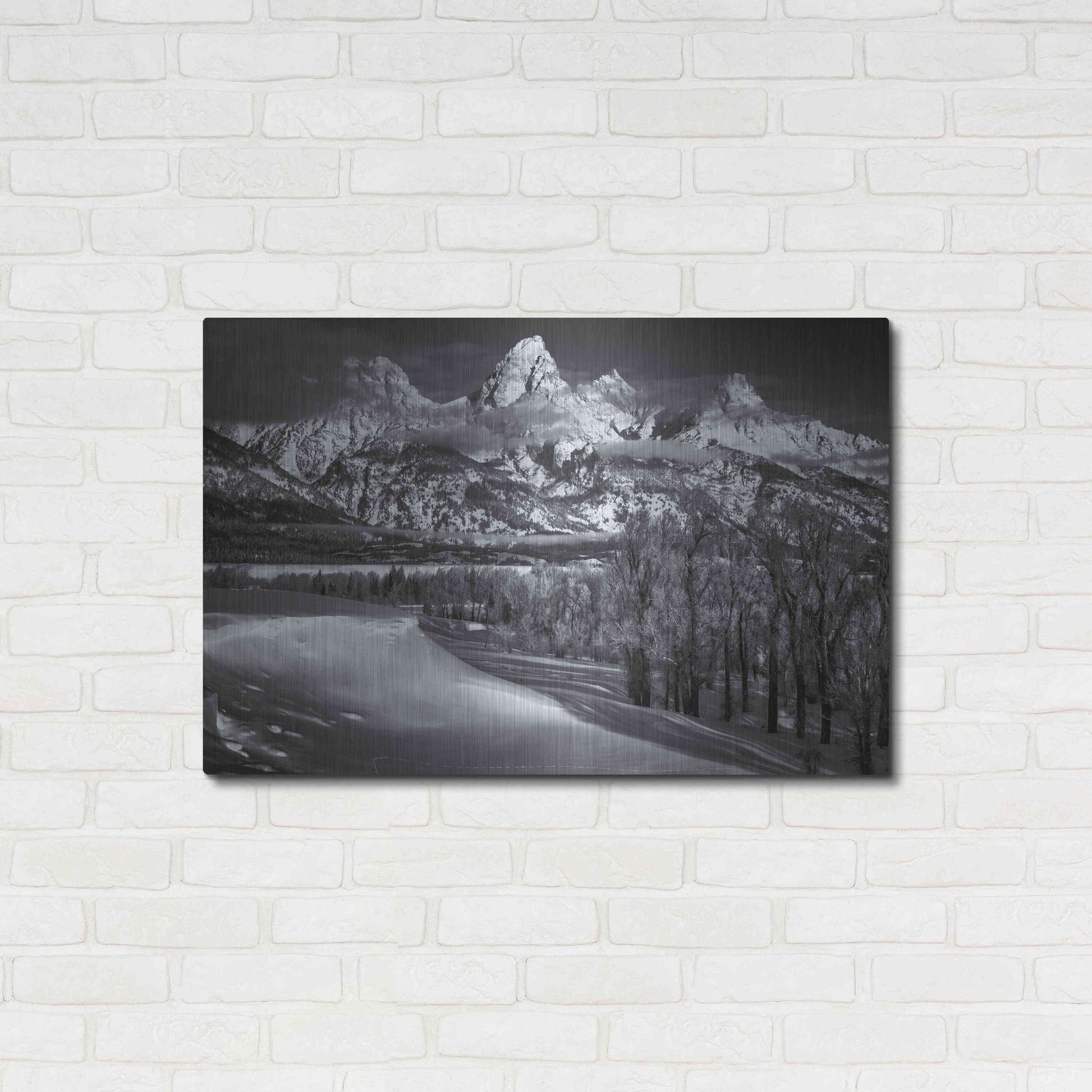 Luxe Metal Art 'Majestic Peaks - Grand Teton National Park' by Darren White, Metal Wall Art,36x24