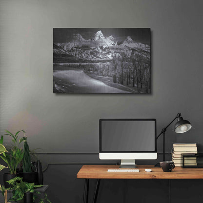 Luxe Metal Art 'Majestic Peaks - Grand Teton National Park' by Darren White, Metal Wall Art,36x24