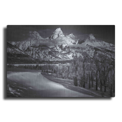 Luxe Metal Art 'Majestic Peaks - Grand Teton National Park' by Darren White, Metal Wall Art