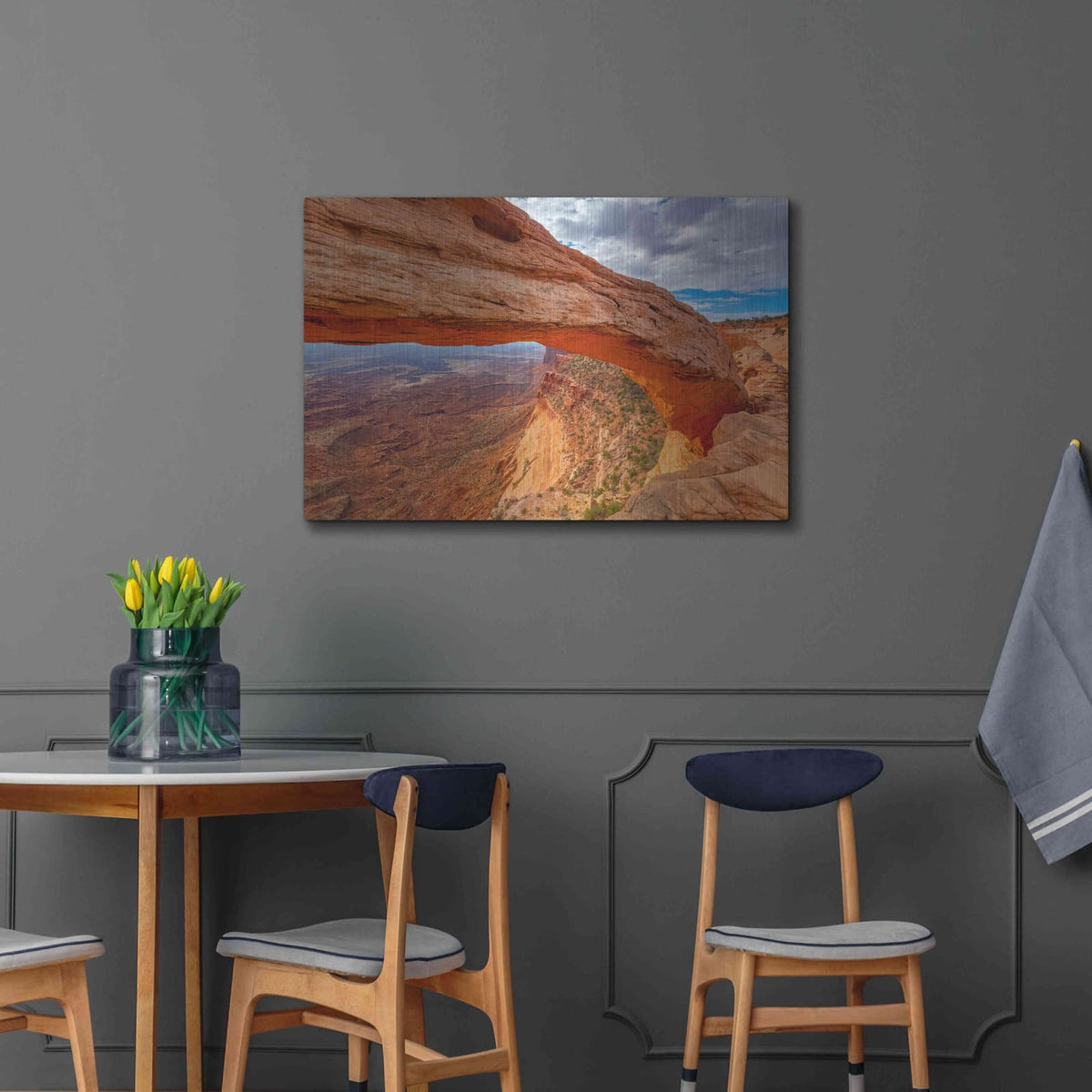 'Mesa's Drop - Canyonlands National Park' by Darren White – Metal Wall Art, 36x24 room view