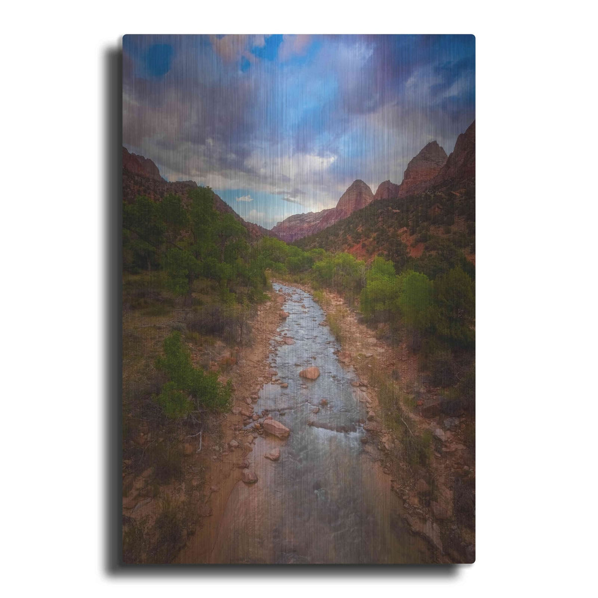 'Path to Zion - Zion National Park' by Darren White – Metal Wall Art