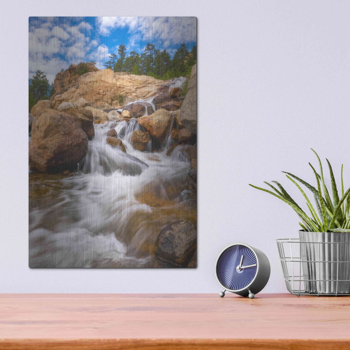 'Rocky Mountain Flow - Rocky Mountain National Park' by Darren White – Metal Wall Art, 12x16 room view