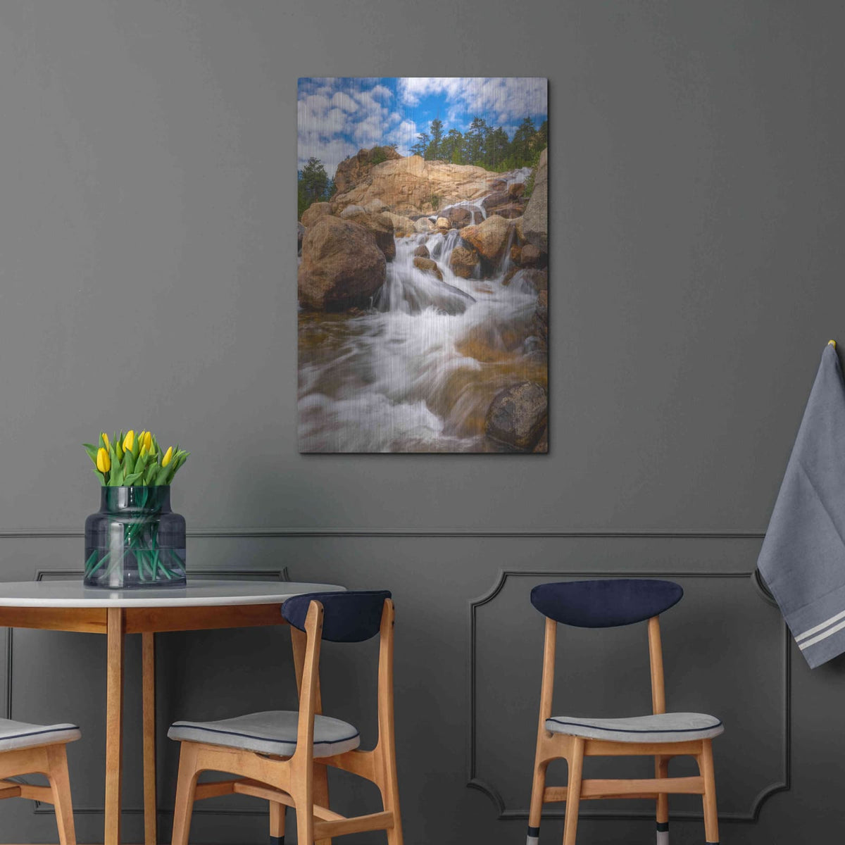 'Rocky Mountain Flow - Rocky Mountain National Park' by Darren White – Metal Wall Art, 24x36 room view