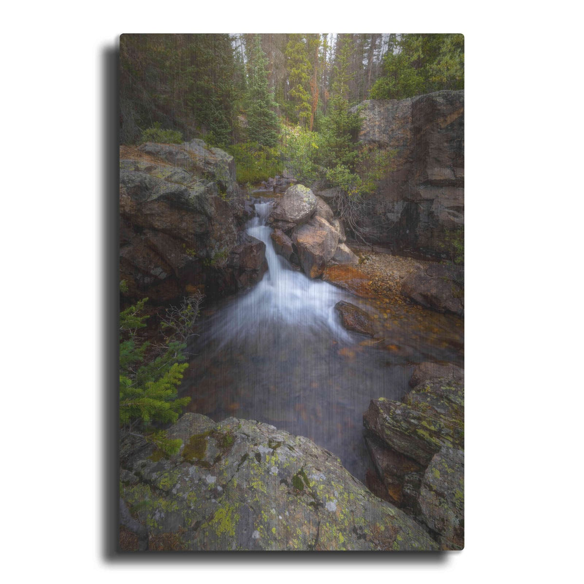 'Stream of Solitude - Rocky Mountain National Park' by Darren White – Metal Wall Art