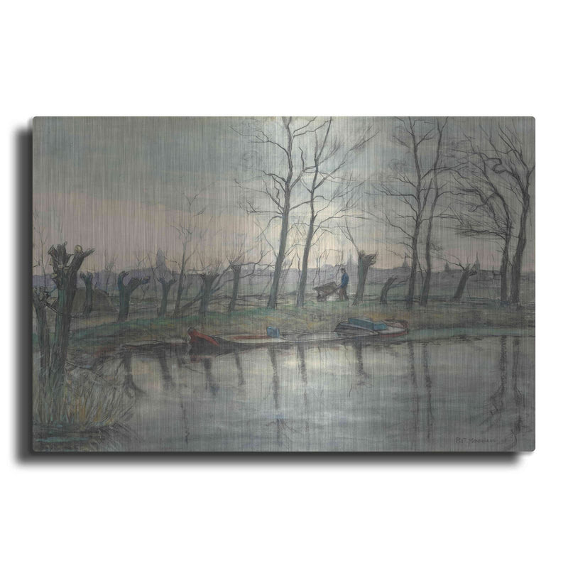 'Amsterdam Skyline Viewed from the West 1894–1904' by Piet Mondrian – Metal Wall Art
