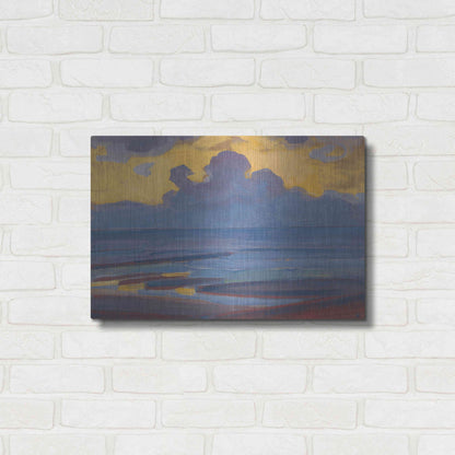 Luxe Metal Art 'By the Sea-1909' by Piet Mondrian, Metal Wall Art,24x16