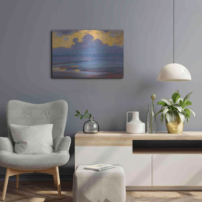 Luxe Metal Art 'By the Sea-1909' by Piet Mondrian, Metal Wall Art,24x16