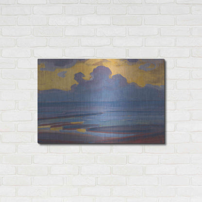 Luxe Metal Art 'By the Sea-1909' by Piet Mondrian, Metal Wall Art,36x24