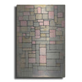 Luxe Metal Art 'Composition 8, 1914' by Piet Mondrian, Metal Wall Art