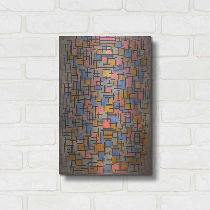 Luxe Metal Art 'Composizione, 1916' by Piet Mondrian, Metal Wall Art,12x16