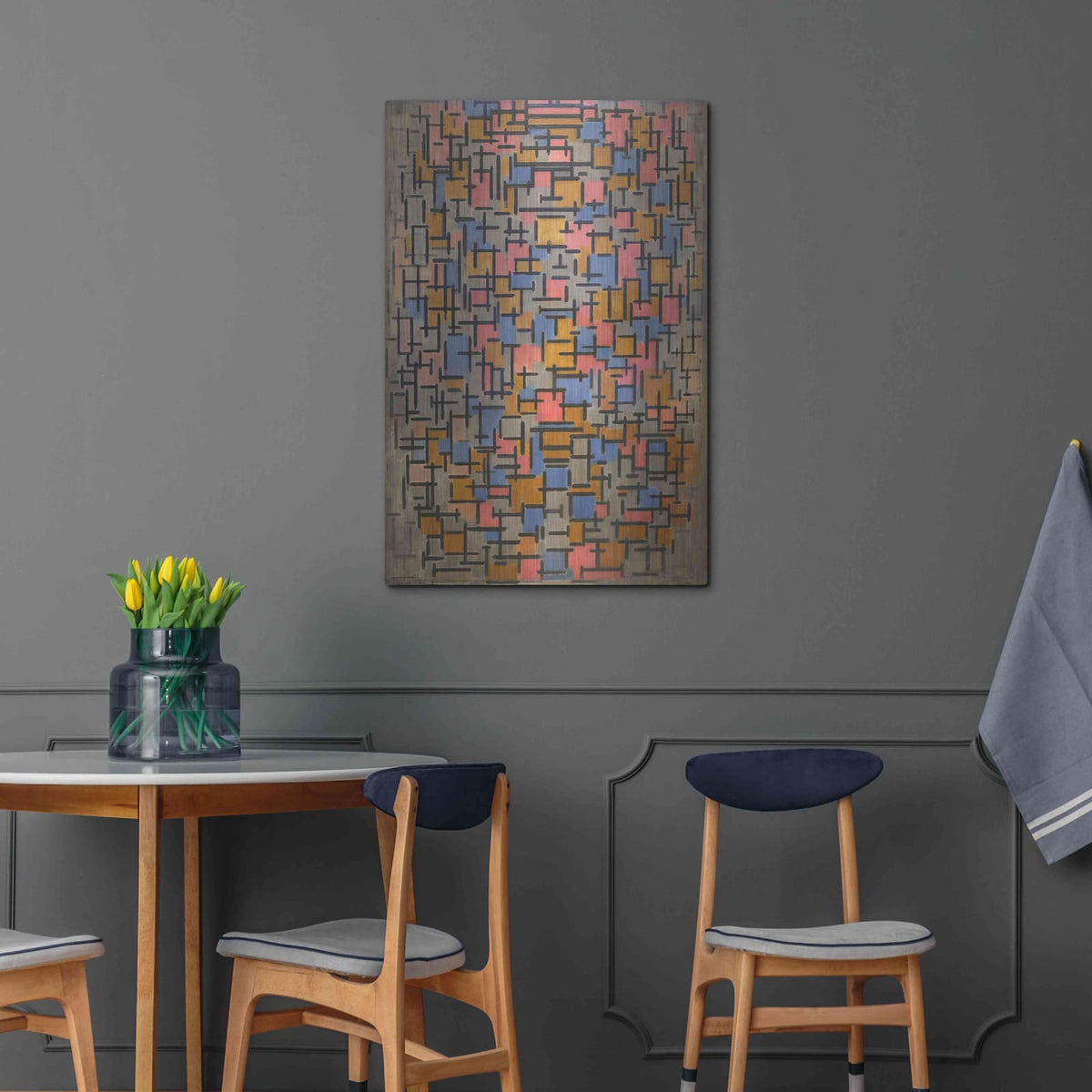 'Composizione, 1916' by Piet Mondrian – Metal Wall Art, 24x36 room view