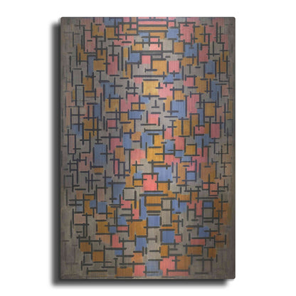 Luxe Metal Art 'Composizione, 1916' by Piet Mondrian, Metal Wall Art
