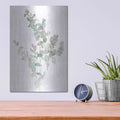 'Eucalyptus II White' by Danhui Nai – Metal Wall Art, 12x16 room view