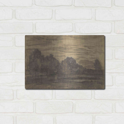 Luxe Metal Art 'Fen near Saasveld CA, 1907' by Piet Mondrian, Metal Wall Art,16x12