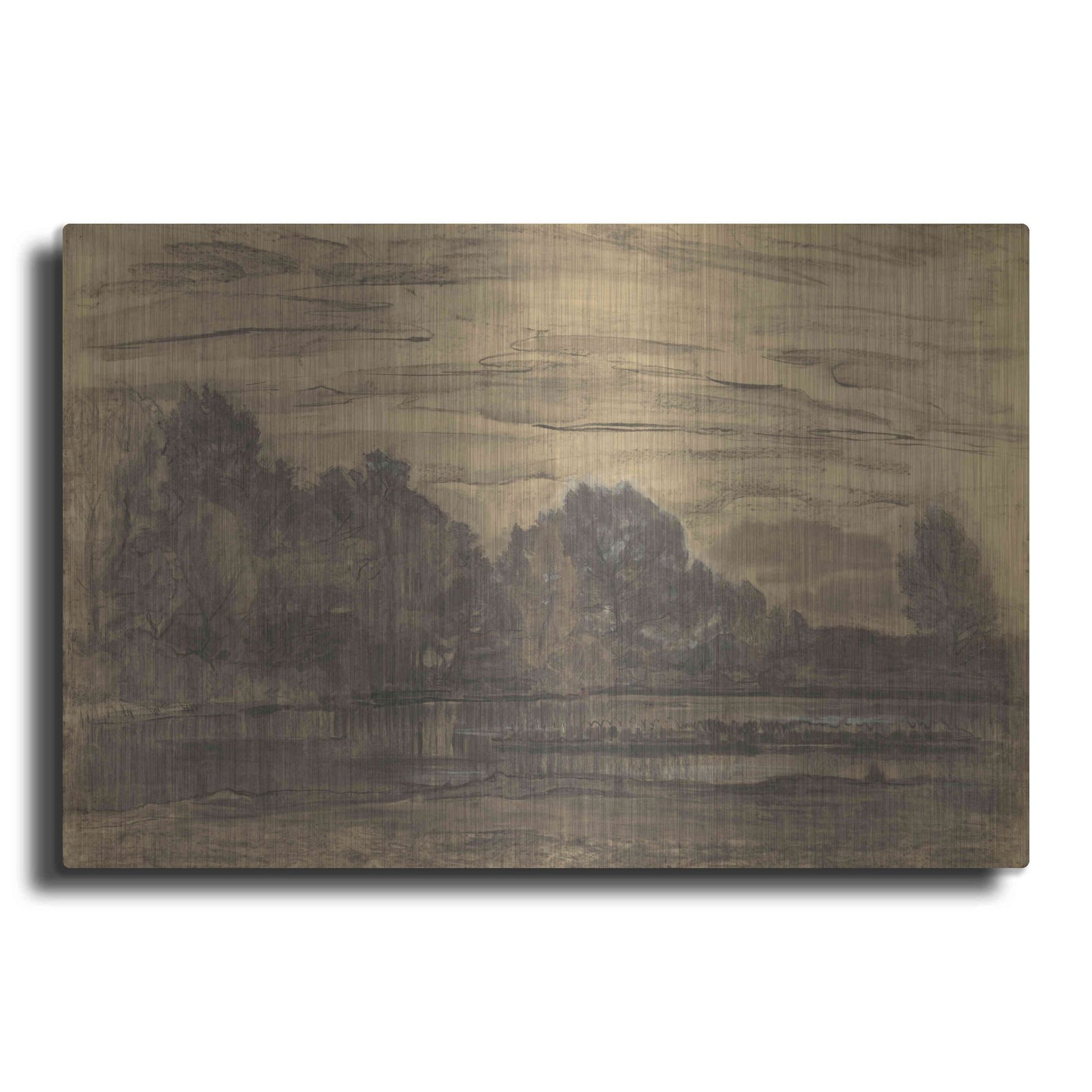 Luxe Metal Art 'Fen near Saasveld CA, 1907' by Piet Mondrian, Metal Wall Art