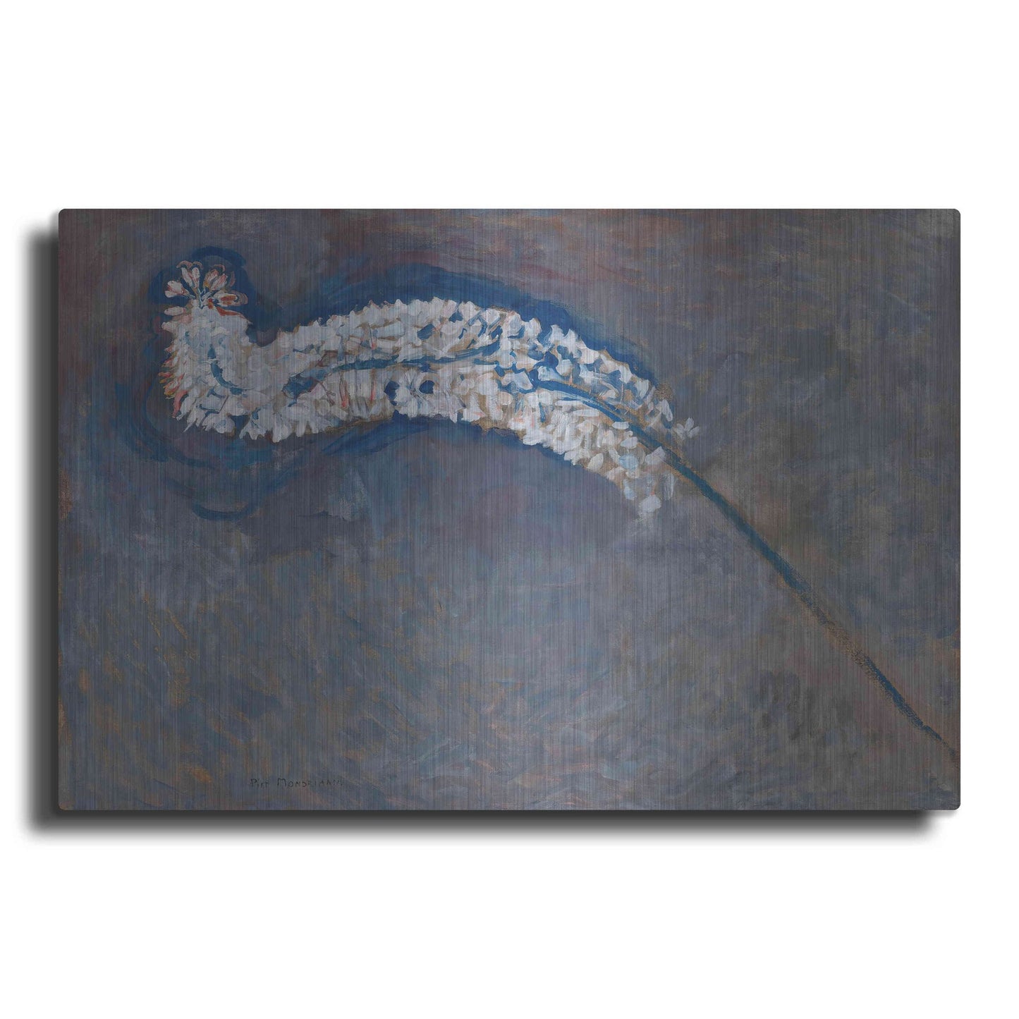 Luxe Metal Art 'Foxtail Lily' by Piet Mondrian, Metal Wall Art