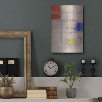 Luxe Metal Art 'Study for a Composition, 1940–1941' by Piet Mondrian, Metal Wall Art,12x16
