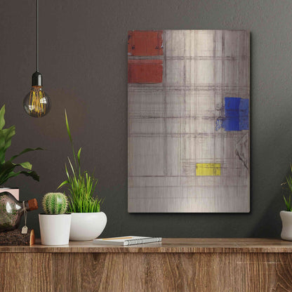 Luxe Metal Art 'Study for a Composition, 1940–1941' by Piet Mondrian, Metal Wall Art,12x16