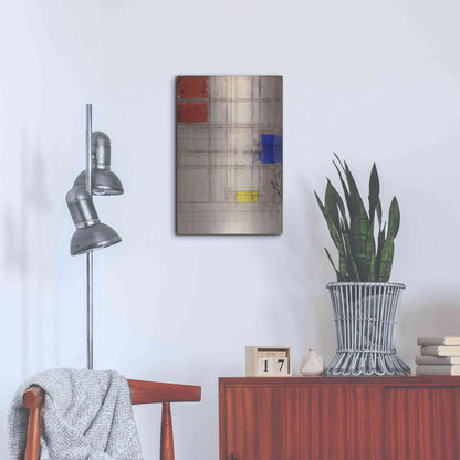 Luxe Metal Art 'Study for a Composition, 1940–1941' by Piet Mondrian, Metal Wall Art,16x24
