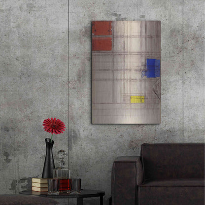 Luxe Metal Art 'Study for a Composition, 1940–1941' by Piet Mondrian, Metal Wall Art,24x36