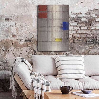 Luxe Metal Art 'Study for a Composition, 1940–1941' by Piet Mondrian, Metal Wall Art,24x36