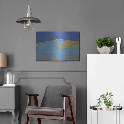 Luxe Metal Art 'Summer, Dune in Zeeland, 1910' by Piet Mondrian, Metal Wall Art,24x16