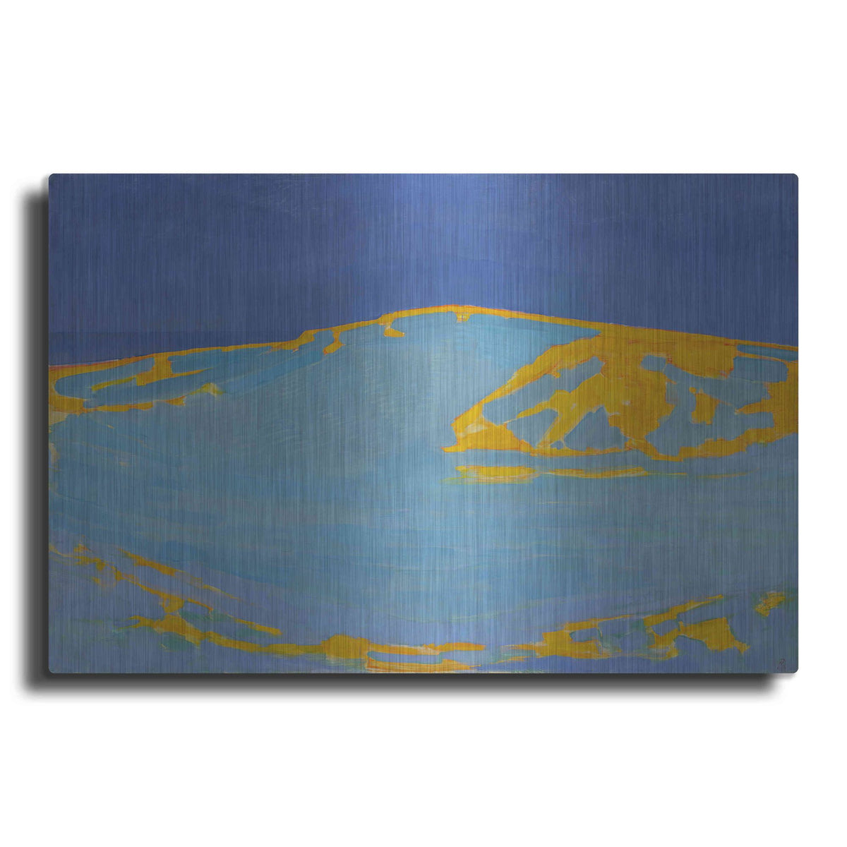 Luxe Metal Art 'Summer, Dune in Zeeland, 1910' by Piet Mondrian, Metal Wall Art