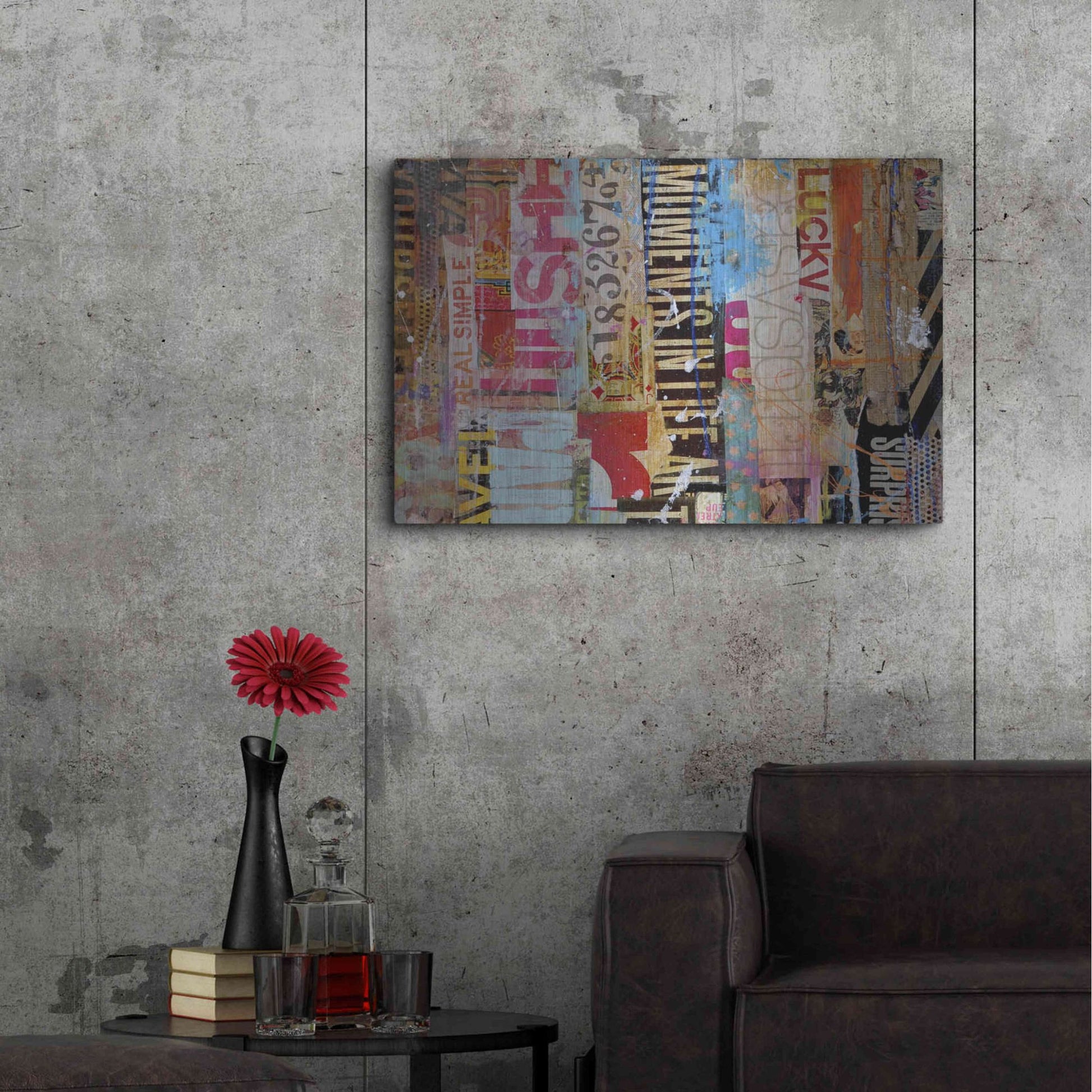 Luxe Metal Art 'Metro Mix 21 I' by Erin Ashley, Metal Wall Art,36x24