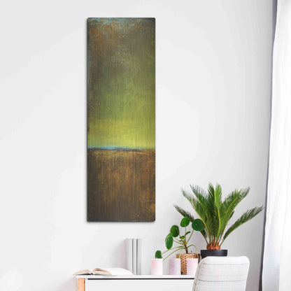 Luxe Metal Art 'Antigua Bay I' by Erin Ashley, Metal Wall Art,16x48